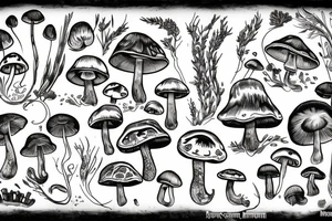 Shroom card tattoo idea