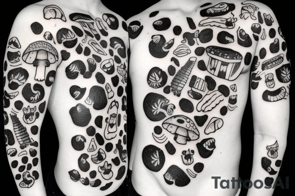 Shroom cow tattoo idea