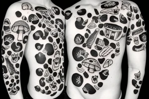 Shroom cow tattoo idea