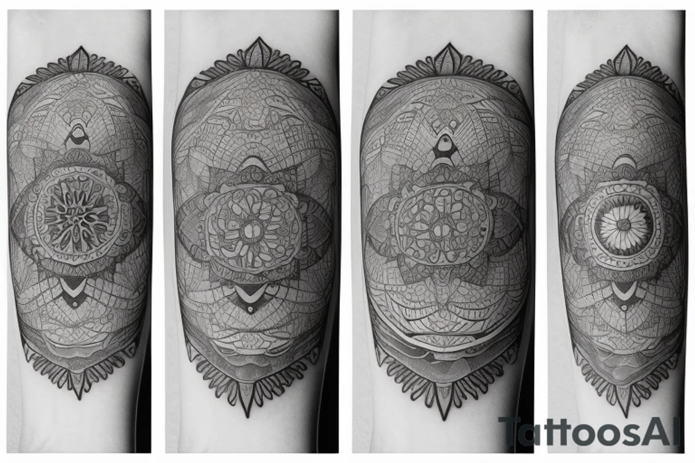 Bear Mandala tattoo idea