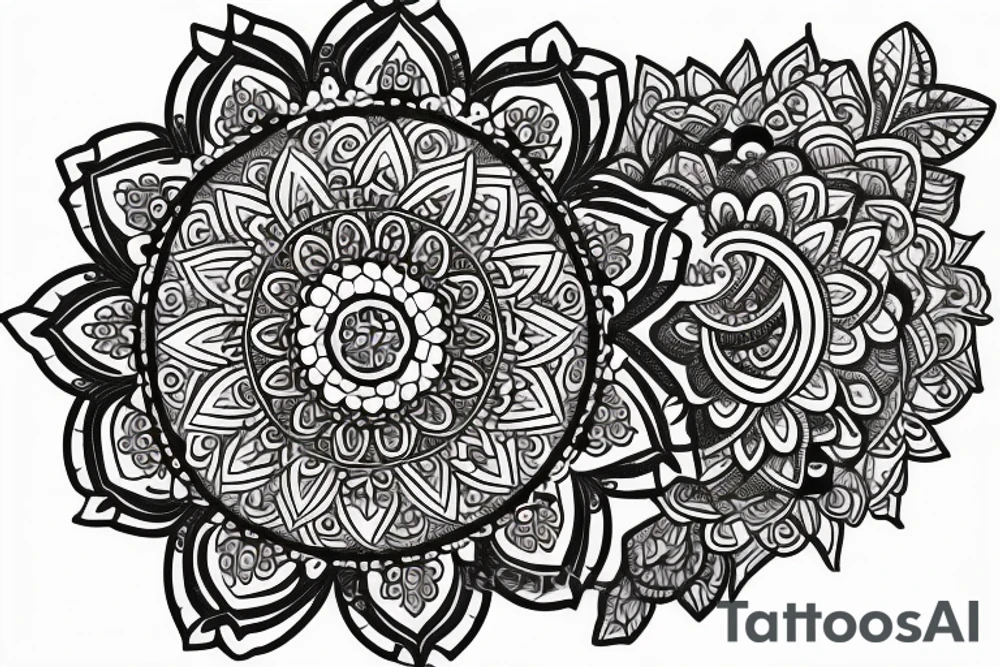 Bear Mandala tattoo idea