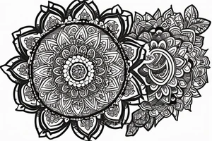 Bear Mandala tattoo idea