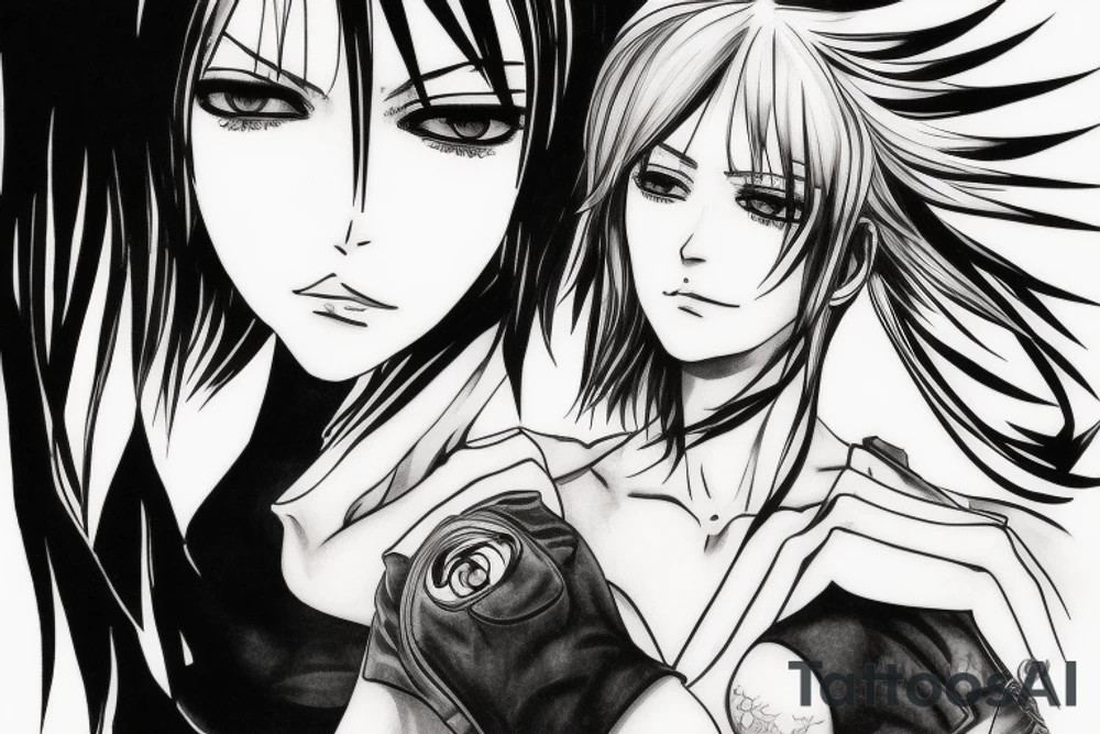 Mikasa Akkerman having sex with Eren Yeager tattoo idea