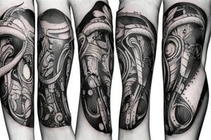 Squid wrapping around arm tattoo idea