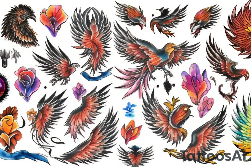 Phoenix tattoo idea