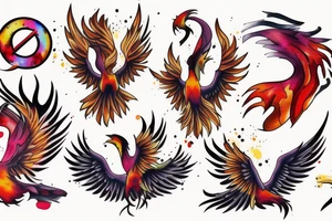 Phoenix tattoo idea