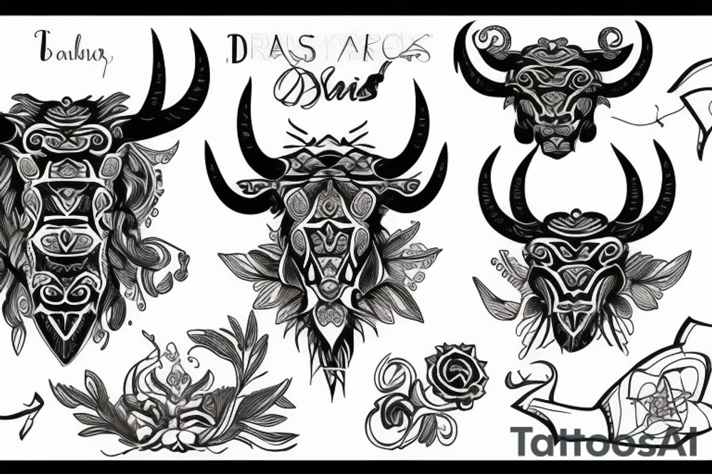 Taurus tattoo idea