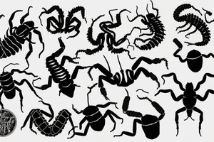scorpion with chains tattoo idea