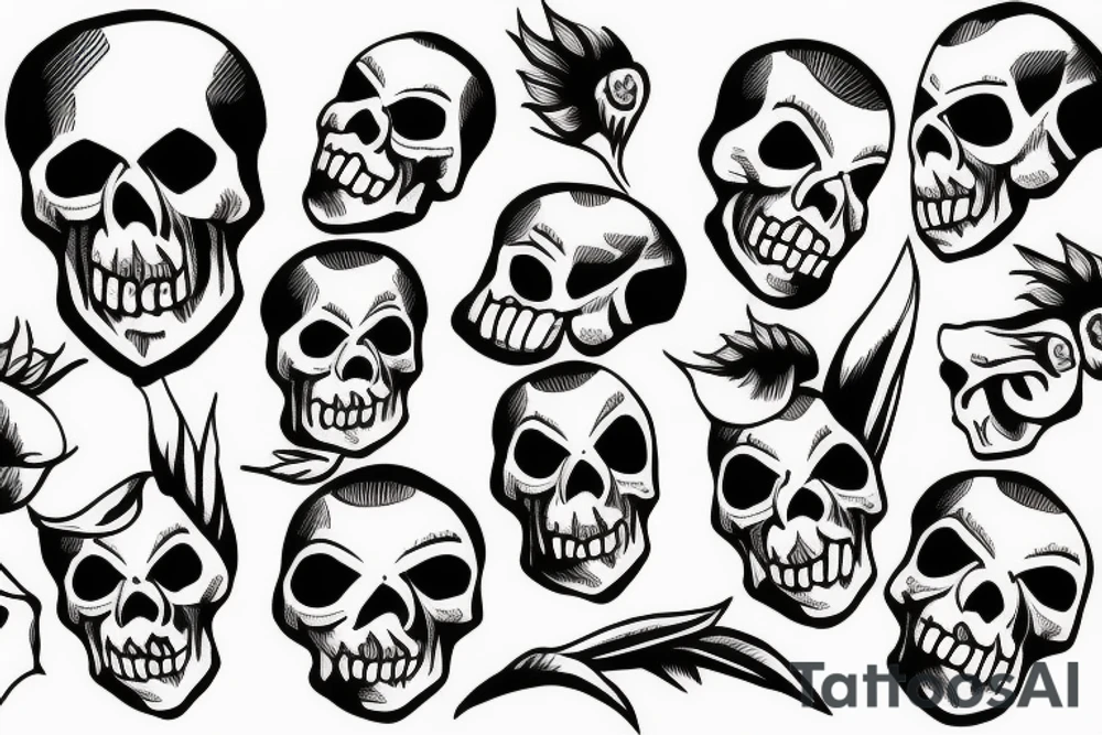 skull tattoo idea