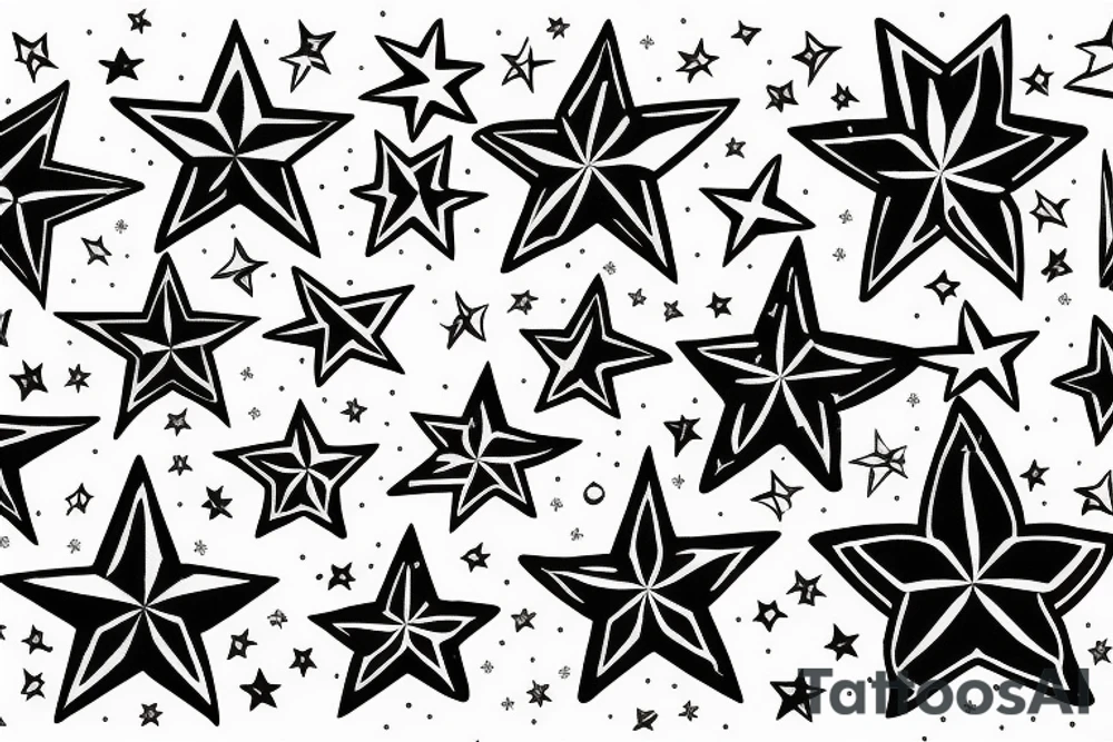A few stars tattoo idea