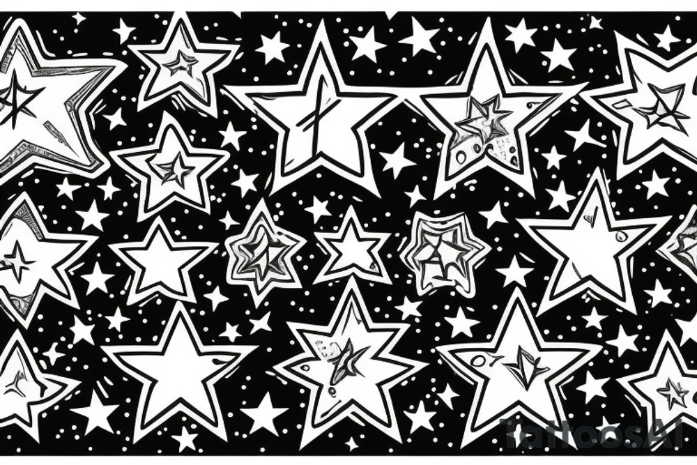 A few stars tattoo idea