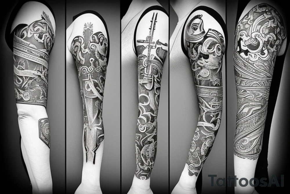 Short sword tattoo idea