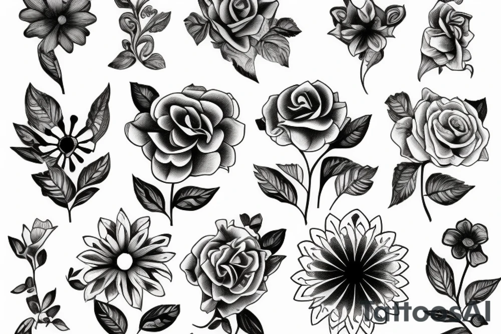 flower tattoo idea