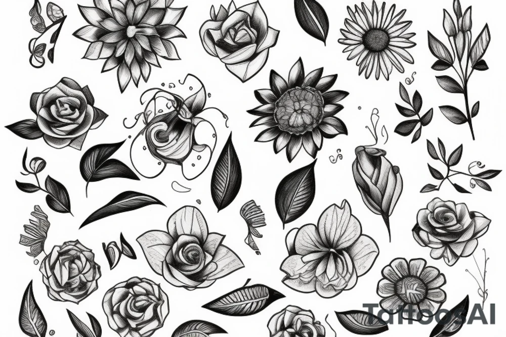 flower tattoo idea