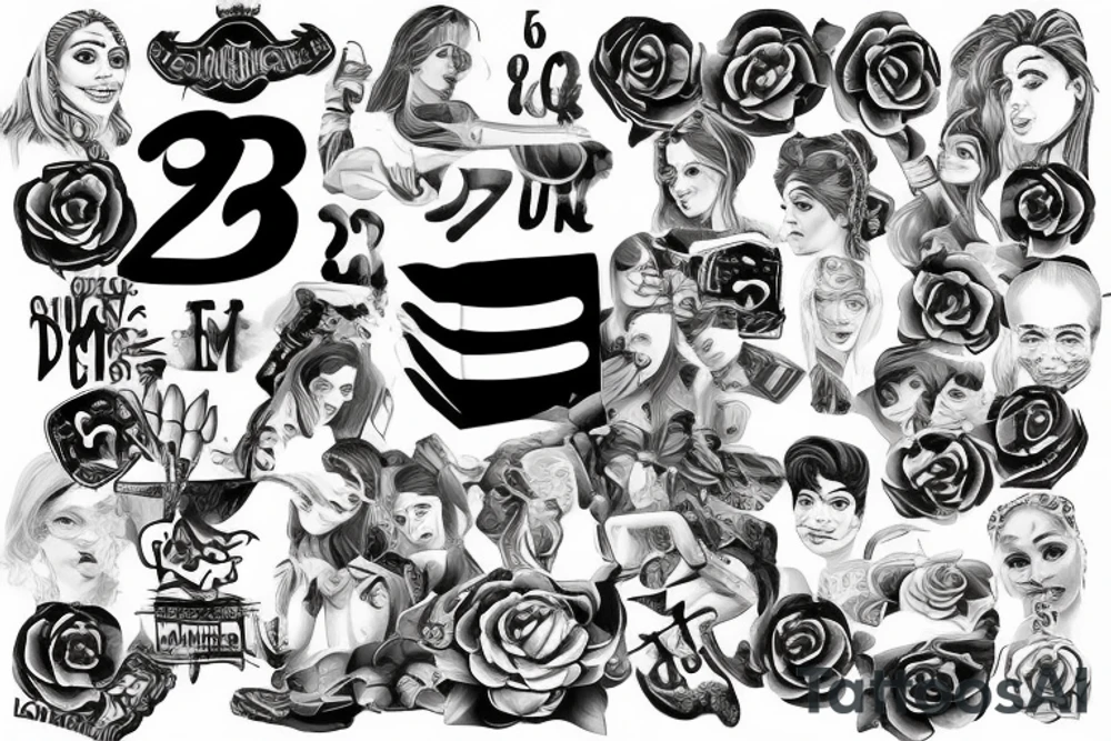 Soniya with 9 2 number tattoo idea