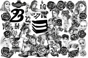 Soniya with 9 2 number tattoo idea