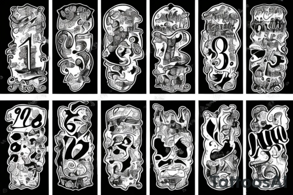 Soniya with 9 2 number tattoo idea