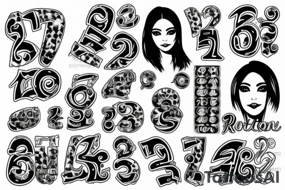 Soniya with 9 2 number tattoo idea