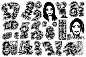Soniya with 9 2 number tattoo idea