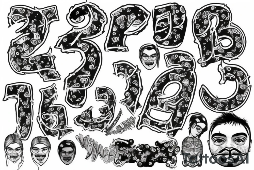 Soniya with 9 2 number tattoo idea