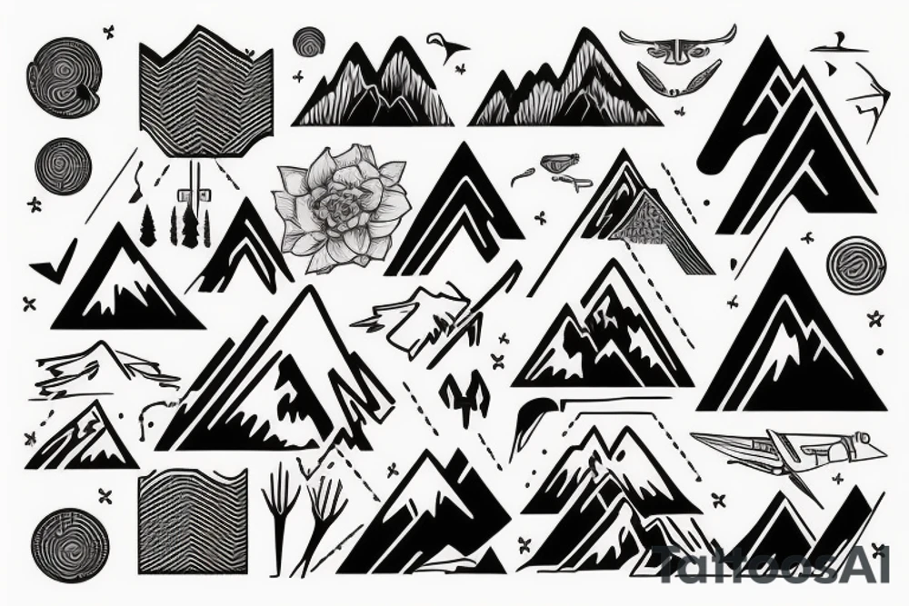 Mountains tattoo idea