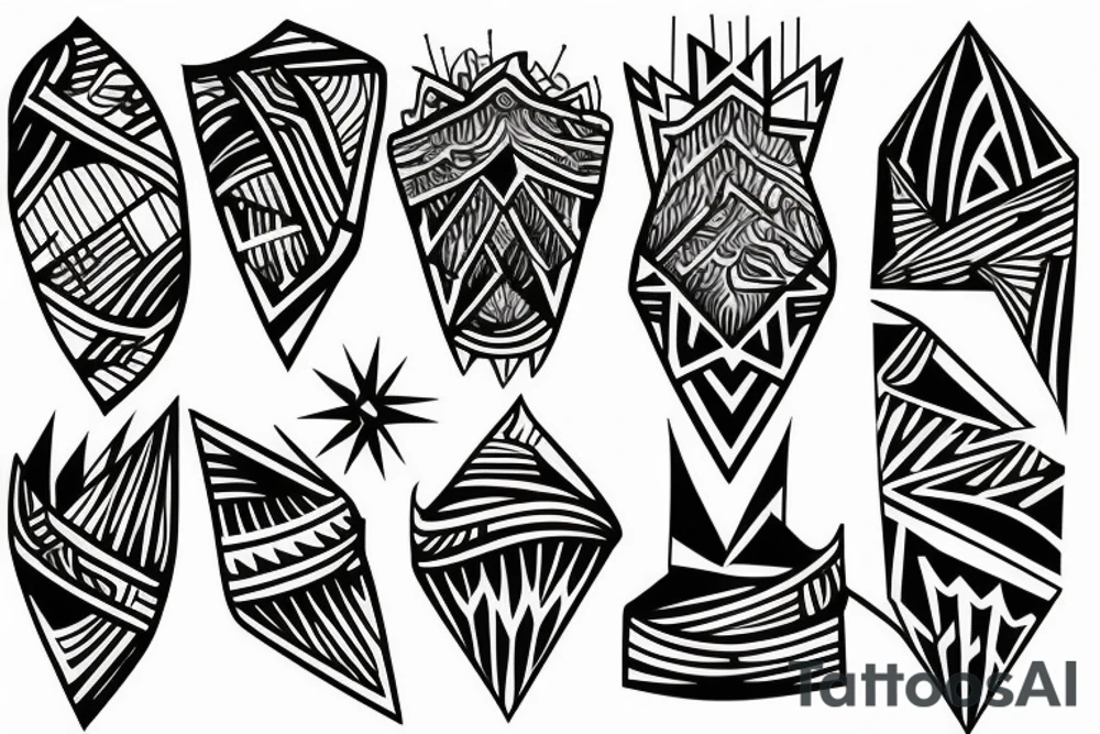 Mountains tattoo idea
