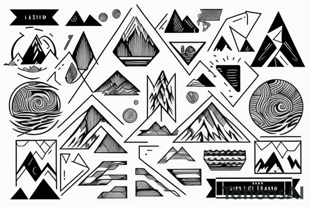 Mountains tattoo idea