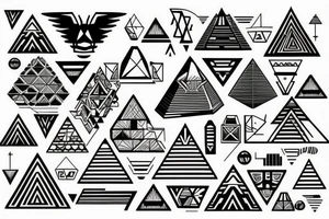 Pyramids of giza tattoo idea