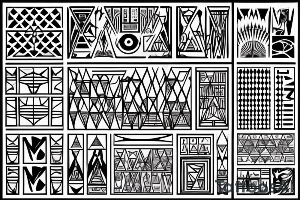 Pyramids of giza tattoo idea
