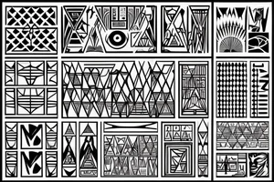 Pyramids of giza tattoo idea