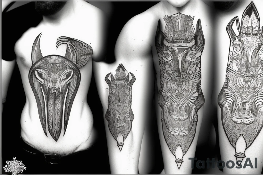 anubis tattoo idea