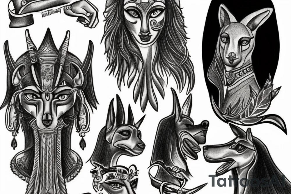 anubis tattoo idea