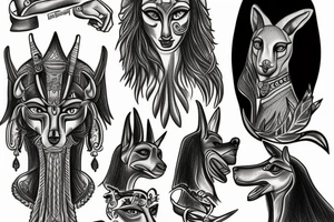 anubis tattoo idea