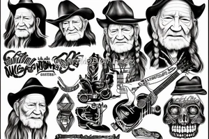 willie nelson on the road again tattoo idea
