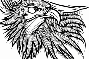 make me a tatoo of an eagle hunting for the upper side of my back tattoo idea