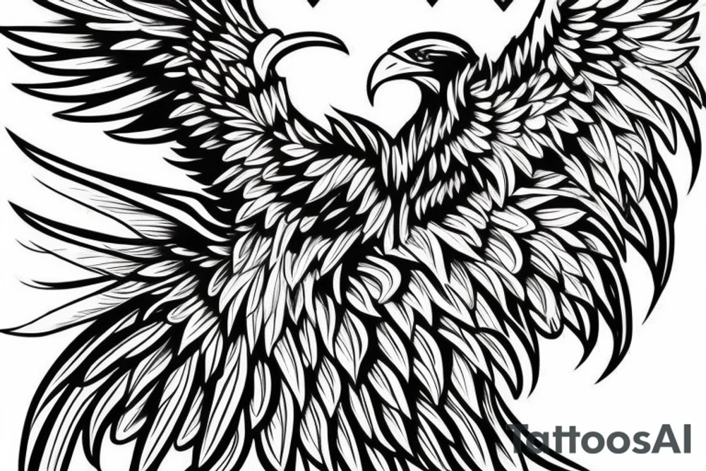 make me a tatoo of an eagle hunting for the upper left side of my back tattoo idea