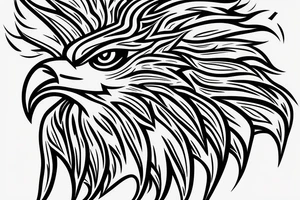 make me a tatoo of an eagle hunting for the upper left side of my back tattoo idea