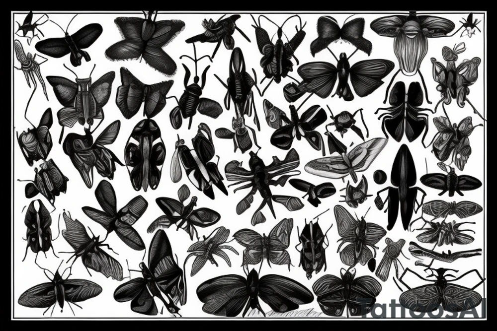 batterfly  mantis tattoo idea