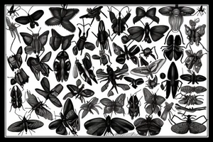 batterfly  mantis tattoo idea