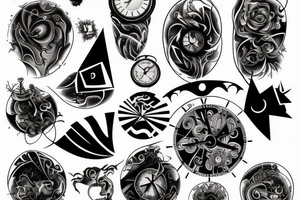 time is consumed by void vortex tattoo idea