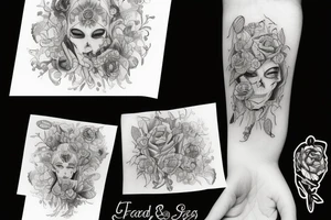 blood and tears tattoo idea