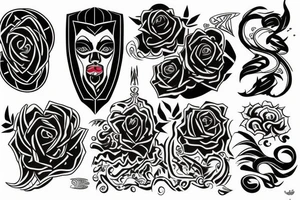 blood and tears tattoo idea