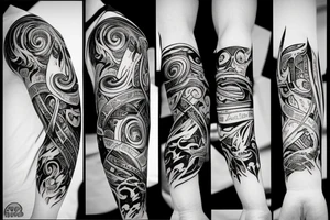 blood and tears drawing tattoo idea