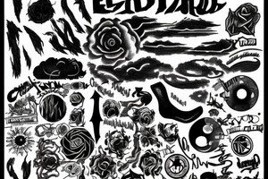 related to pinkfloyd song echoes tattoo idea