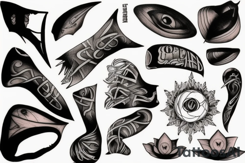 related to pinkfloyd song echoes tattoo idea
