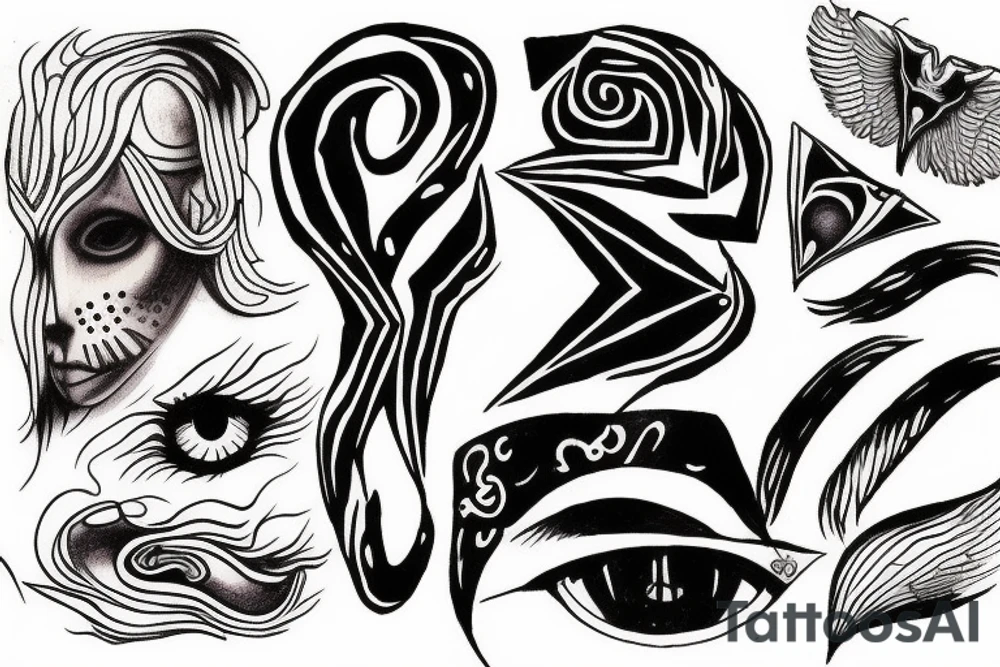 related to pinkfloyd song echoes tattoo idea