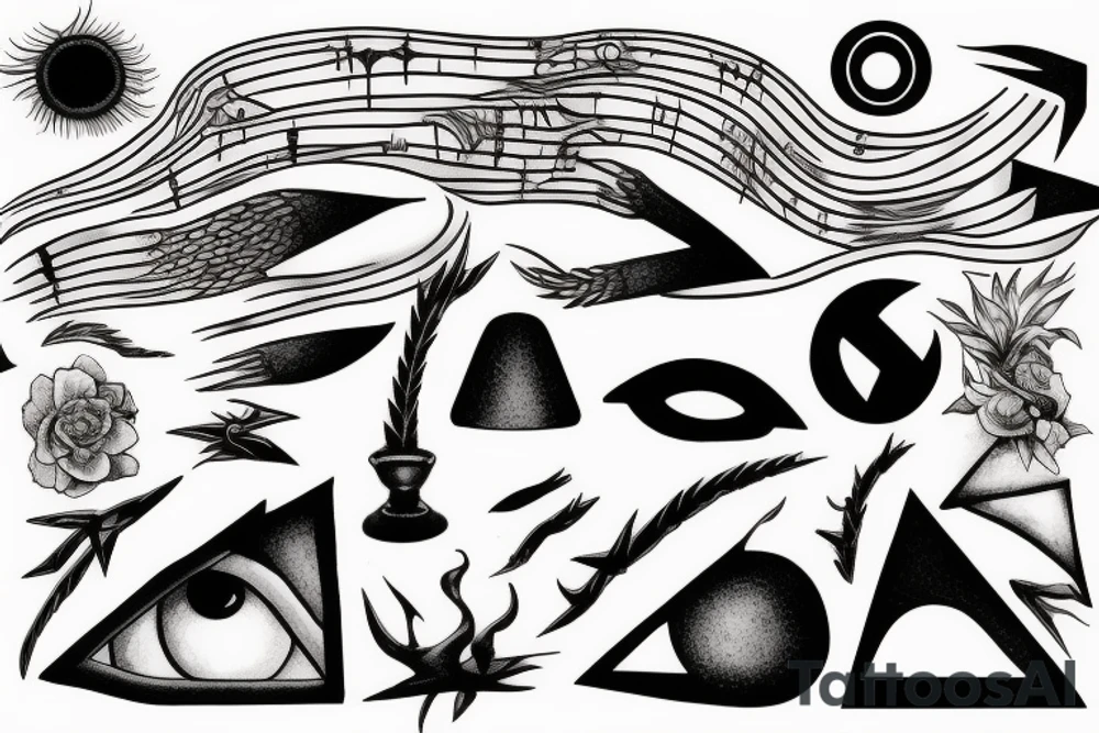 related to pinkfloyd song echoes tattoo idea