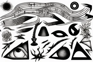 related to pinkfloyd song echoes tattoo idea