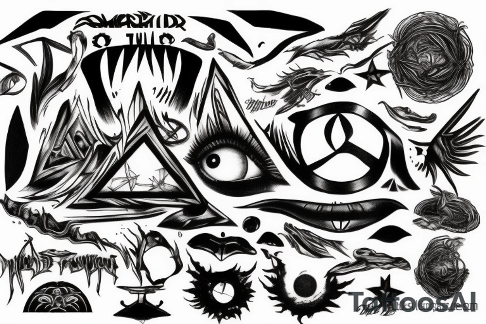 related to pinkfloyd song echoes tattoo idea