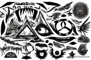 related to pinkfloyd song echoes tattoo idea